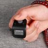 Arvakr Rechargeable Silent Finger Counter 6 Channels Digital Tasbih Tally Clicker with LED for Prayer Knitting Sports Gift Black view 2