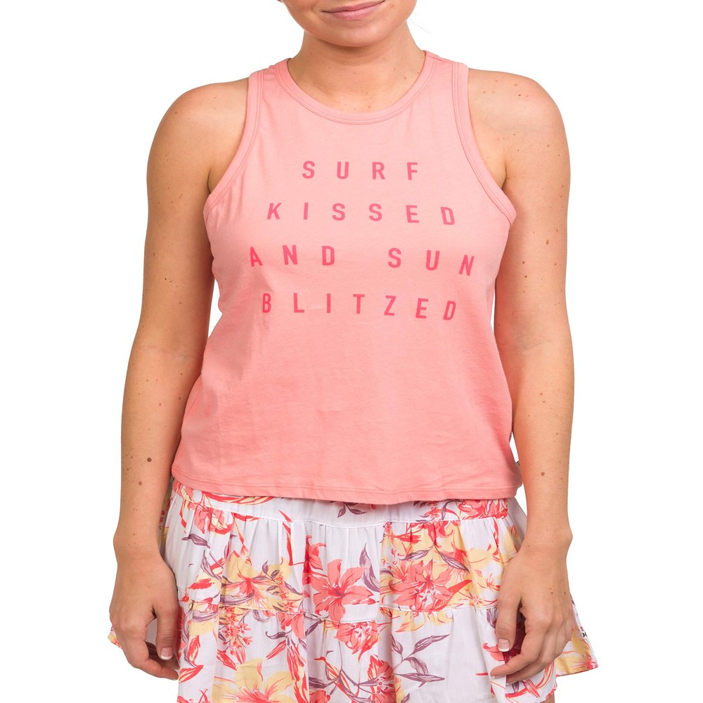 Hurley Womens Surf Kissed Perf Tank (Crimson Bliss, Medium)