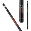 Griffin GR30 Pool Cue - Black Stained with Floating White Spears and Brown Points - 21oz view 2