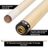 Griffin GR30 Pool Cue - Black Stained with Floating White Spears and Brown Points - 21oz view 4