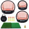 RELILAC Pop Up Golf Chipping Practice Net Set - Indoor/Outdoor Golfing Target Accessories Kit for Golf Practice - Improve Your Short Game - Gifts for Men, Dad, Mom, Husband, Women, Kid, Golfers view 1