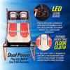 Deco Home Arcade Basketball Game with Dual Rim Backboard, Includes Electronic Tracking LED Scoreboard with 8 Game Modes for 1-4 Players, 5 Game Balls, Air Pump, Folding Assembly for Easy Storage view 2