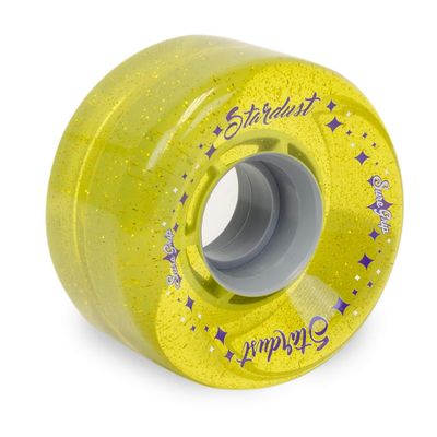 Sure-Grip Stardust Glitter 62MM / 78A Outdoor Roller Skate Wheel (Yellow)