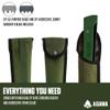 AGAWA - BOREAL24 Tripper Kit - Includes 24" Folding Saw, Nylon Carrying Case, 24" All-Purpose & 24" Aggressive Blade - For Camping, Hiking & Survival Gear (Black Frame/Green Handle) view 4