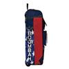 Boombah Rolling Catchers Superpack 2.0 Baseball/Softball Gear Bag - 23-1/2" x 13-1/2" x 9-1/2" - USA Stars & Stripes Navy/Red/White - Telescopic Handle - Holds 4 Bats - Wheeled Version view 2