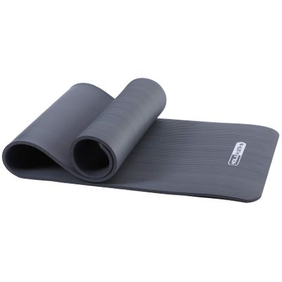 HolaHatha Reversible Yoga Mat, 72"L x 24"W Double Sided 0.5" Thick Workout Mat, Non Slip for Home Gym Exercises, Yoga, Pilates & Floor Fitness, Black