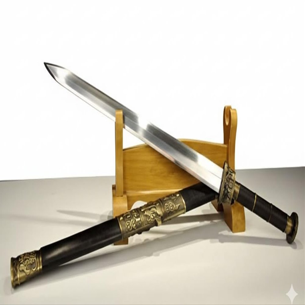 Jian Swords Real Chinese Swords Man Costume Damascus Blade 2.5KG