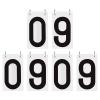 TopTie 6 Sets Numbered Score Board Cards 3-1/8 x 5-1/2 Inches Portable 0-9 Flip Scorekeeper-Black view 1