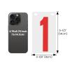 TopTie 6 Sets Numbered Score Board Cards 3-1/8 x 5-1/2 Inches Portable 0-9 Flip Scorekeeper-Black view 2