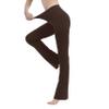 Cotton Spandex Low Rise Bootcut Flare Yoga Pants Legging(Regular Size/Plus Size) S-5XL (32"/34"/36" Inseam) Brown view 2