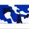 Country Brook Design - Royal Blue and White Camo Polyester Webbing (1 1/2 Inch, 20 Yards) view 4