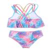 YONGHS Baby Girls Two-Piece Bikini Set Gradients Sequins Mermaid Swimsuit Criss-Cross Back Bathing Suits Pink 12 Months view 4