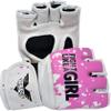 Women's MMA Gloves Boxing Gloves Synthetic Leather Fingerless Punching Bag Gloves for Kickboxing, Sparring, Muay Thai and Heavy Bag (X-Large, Fight Girl) view 2
