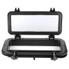 Aramox Boat Porthole, 4mm Opening Portlight Rectangular Porthole Temper Glass for Boat (Black) view 1