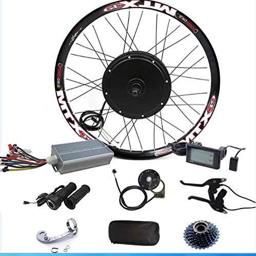 90km/h max Speed LCD Display,Sine Wave Controller,3000w Electric Bike Conversion kit 48V-72V 3000w E Bike Conversion Kit (Rear MTX39 700C)
