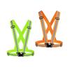Chiwo Reflective Vest Running Gear 2Pack, High Visibility Adjustable Safety VES for Night Cycling,Hiking, Jogging,Dog Walking (Green Orange)