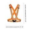 Chiwo Reflective Vest Running Gear 2Pack, High Visibility Adjustable Safety VES for Night Cycling,Hiking, Jogging,Dog Walking (Green Orange) view 3