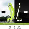 Chiwo Reflective Vest Running Gear 2Pack, High Visibility Adjustable Safety VES for Night Cycling,Hiking, Jogging,Dog Walking (Green Orange) view 4