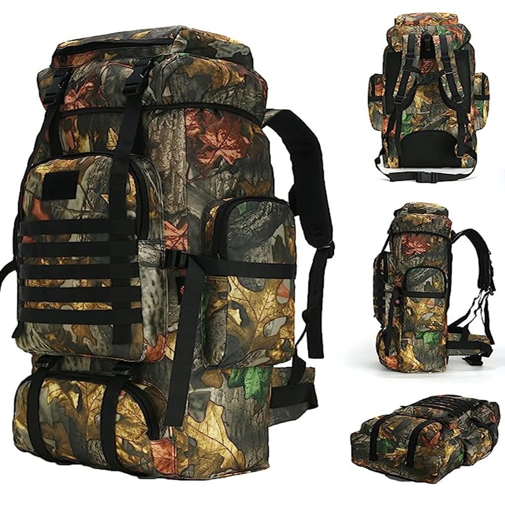 King'sGuard 70L Camping Hiking Backpack Tactical Military Backpack Molle Rucksack for Outdoor