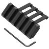 FENTUK Picatinny Offset Rail Mounts, 5 Slots 45 Degree Offset Picatinny Rail Mount Aluminum Low Profile Adapter for Flashlight Laser Sight Optics (5 Slot - 1 Pack) view 2