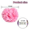 Hooshing 2PCS Pink Pom Poms Cheerleading with Baton Handle for Team Sports Spirit Dance Party Kids Adults view 2