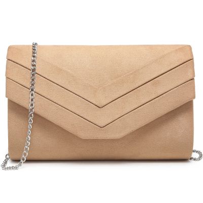 Dasein Women's Evening Bags Formal Party Clutches Wedding Purses Cocktail Prom Handbags (2-Camel)