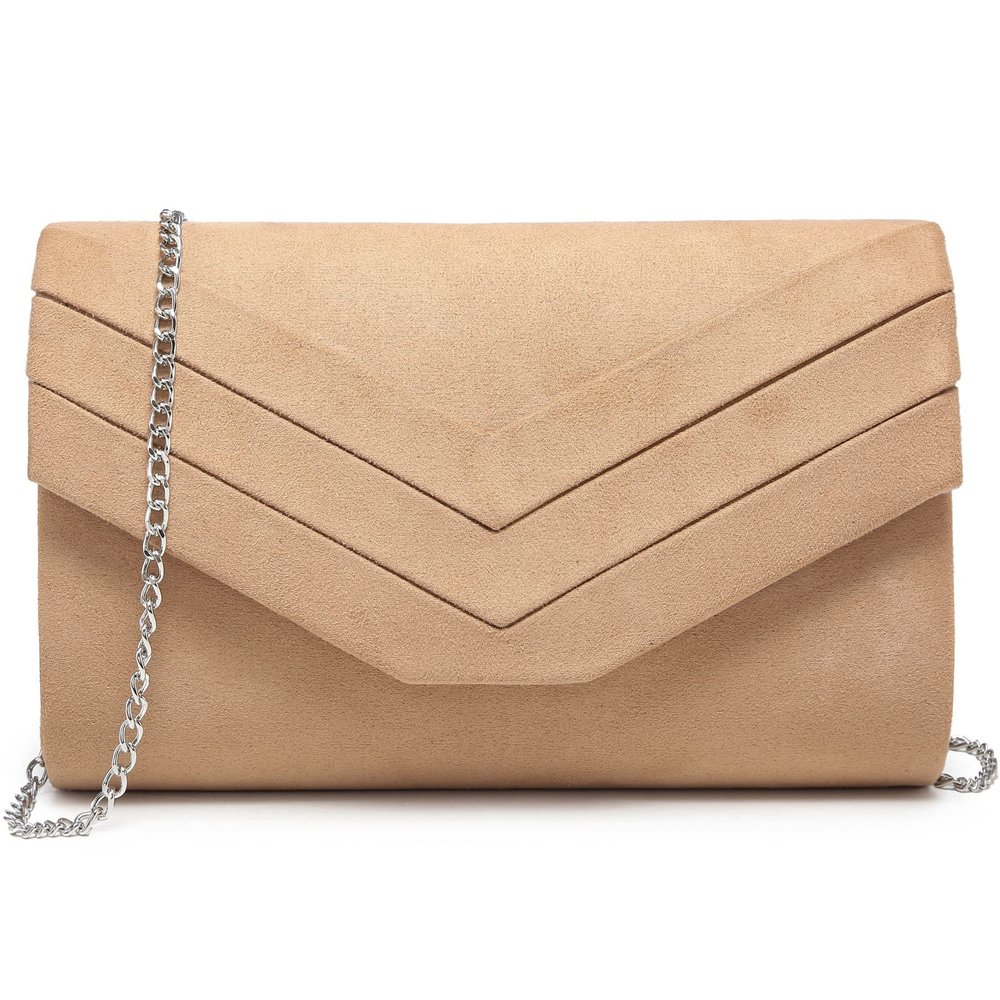 Dasein Women's Evening Bags Formal Party Clutches Wedding Purses Cocktail Prom Handbags (2-Camel)