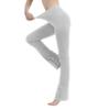 Cotton Spandex Low Rise Bootcut Flare Yoga Pants Legging(Regular Size/Plus Size) S-5XL (32"/34"/36" Inseam) Gray view 3