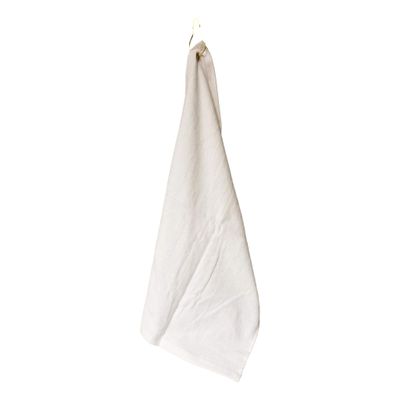 101 BEACH Cotton Golf Bag Towel with Clip (White)