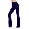 Cotton Spandex Low Rise Bootcut Flare Yoga Pants Legging(Regular Size/Plus Size) S-5XL (32"/34"/36" Inseam) Navy view 4