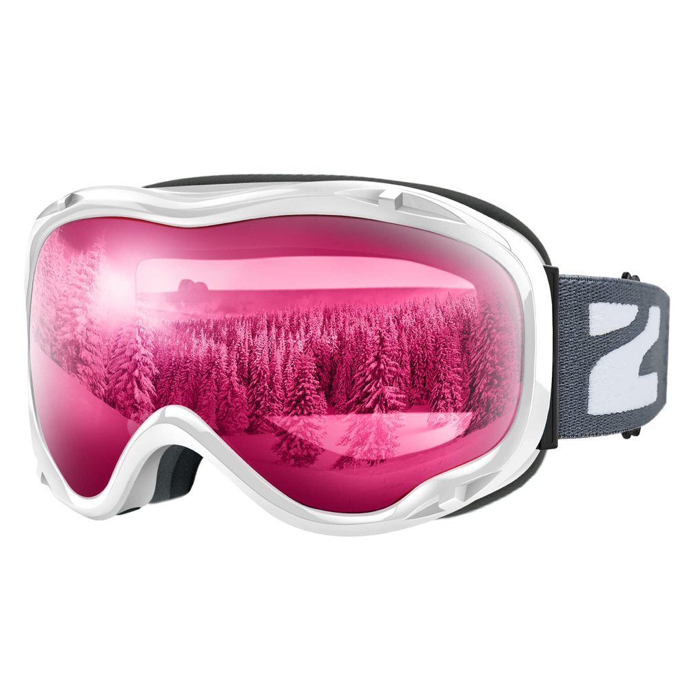 ZIONOR Lagopus Ski Snowboard Goggles UV Protection Anti fog Snow Goggles for Men Women Adult Youth