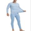 Legou Men's Long Johns V-Neck Constant Temperature Thermal Underwear Sets with Fleece Lined Bule XL view 1