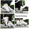 MLyzhe Deformation Roller Shoes Male and Female Skating Shoes Adult Children's Automatic Walking Shoes Invisible Pulley Shoes Skates with Double-Row Deform Wheel view 4