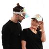 5 Pack Sun Visor Hat Women Beach Sports Travel Running Retro Reflective Clear Bachelor Party Outdoor Golf Trip Sunhat Visors Cap (Iridescent,Blue) view 3