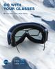 ZIONOR Lagopus Ski Snowboard Goggles UV Protection Anti fog Snow Goggles for Men Women Adult Youth view 3