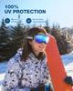 ZIONOR Lagopus Ski Snowboard Goggles UV Protection Anti fog Snow Goggles for Men Women Adult Youth view 4