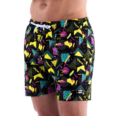 Third Wave Mens Swim Trunks - Slim Fit Swim Shorts for Men with 5 Inch Inseam for Beach and Swimming in Bathing Suit Sizes XS to XXL (Bayside, Small)