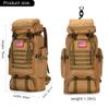 King'sGuard 70L Camping Hiking Backpack Tactical Backpack Military Molle Rucksack Backpack for Outdoor view 2