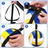 TOBWOLF Volleyball Spike Trainer, Volleyball Spike Training System for Basketball Hoop, Volleyball Equipment Training Aid Improves Serving, Jumping, Arm Swing Mechanics and Spiking Power view 4