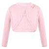 CHICTRY Kids Flower Girls Wedding Bolero Shrug Princess One Button Knit Open Cardigan Sweaters Bowknot Pink 10 view 1