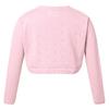 CHICTRY Kids Flower Girls Wedding Bolero Shrug Princess One Button Knit Open Cardigan Sweaters Bowknot Pink 10 view 2