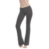Cotton Spandex Low Rise Bootcut Flare Yoga Pants Legging(Regular Size/Plus Size) S-5XL (32"/34"/36" Inseam) Charcoal view 1