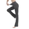Cotton Spandex Low Rise Bootcut Flare Yoga Pants Legging(Regular Size/Plus Size) S-5XL (32"/34"/36" Inseam) Charcoal view 3