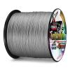 Ashconfish 9 Strands Braided Round Fishing Line 1500M/1640Yards 60LB PE Fishing Wire Paralell Knitting Ultra Strong Braid Fishing String Gray view 3