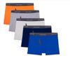 Boys 5 Pack Fruit of the Loom Cool Zone Boxer Briefs - Orange, Gray, White, Blue (Size Large 14-16) view 1