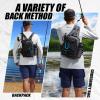 Piscifun Fishing Tackle Backpack with Rod & Gear Holder, Lightweight Outdoor Water-Resistant Fishing Shoulder Storage Bag, Black view 2