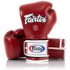 Fairtex Muay Thai Boxing Gloves BGV9 - Heavy Hitter Mexican Style Training & Sparring Gloves for Kick Boxing MMA K1 (Red/White Piping, 10 oz) view 1