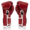 Fairtex Muay Thai Boxing Gloves BGV9 - Heavy Hitter Mexican Style Training & Sparring Gloves for Kick Boxing MMA K1 (Red/White Piping, 10 oz) view 2