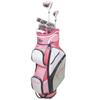 Golf Girl FWS3 Ladies Petite Golf Clubs Set with Cart Bag, All Graphite, Right Hand, Pink view 1