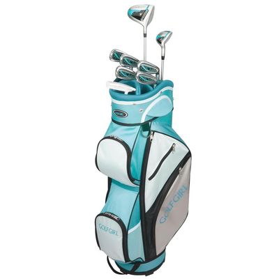 Golf Girl FWS3 Ladies Petite Golf Clubs Set with Cart Bag, All Graphite, Left Hand, Teal